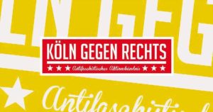 Banner von Köln gegen Rechts