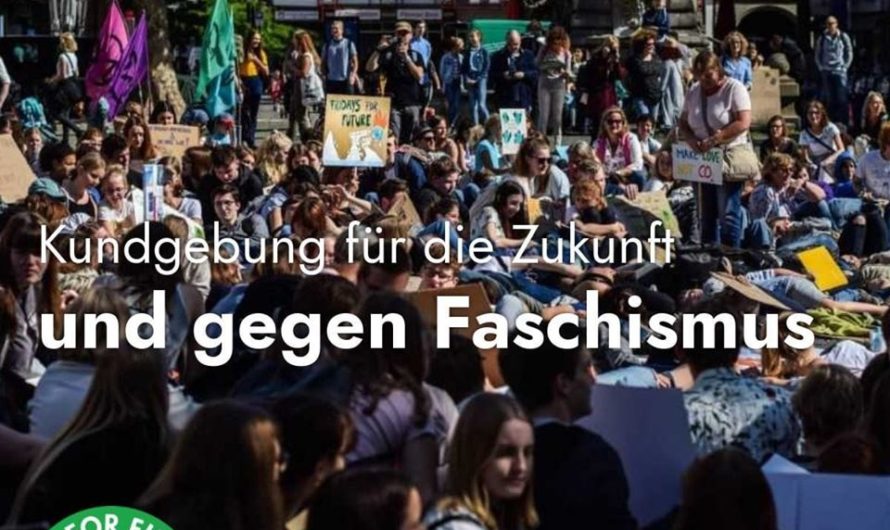 Kundgebung für die Zukunft und gegen Faschismus