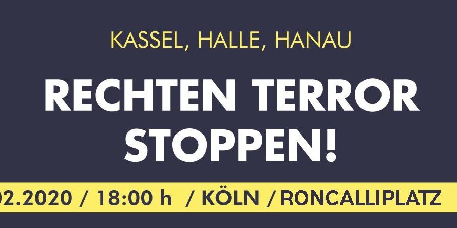 Solidarität mit den Angehörigen der Ermordeten und den Überlebenden des rassistischen Anschlags von Hanau