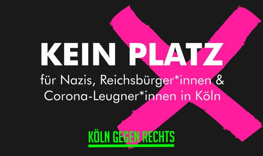 Keinen Platz für Nazis, Reichsbürger*innen und Corona-Leugner*innen in der Stadt