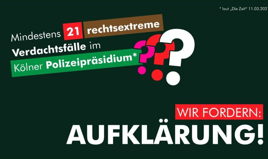 Mindestens 21 rechtsextreme Verdachtsfälle im Kölner Polizeipräsidium