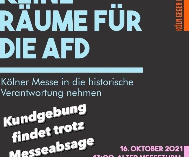 Kölner Messe sagt AfD vorerst ab