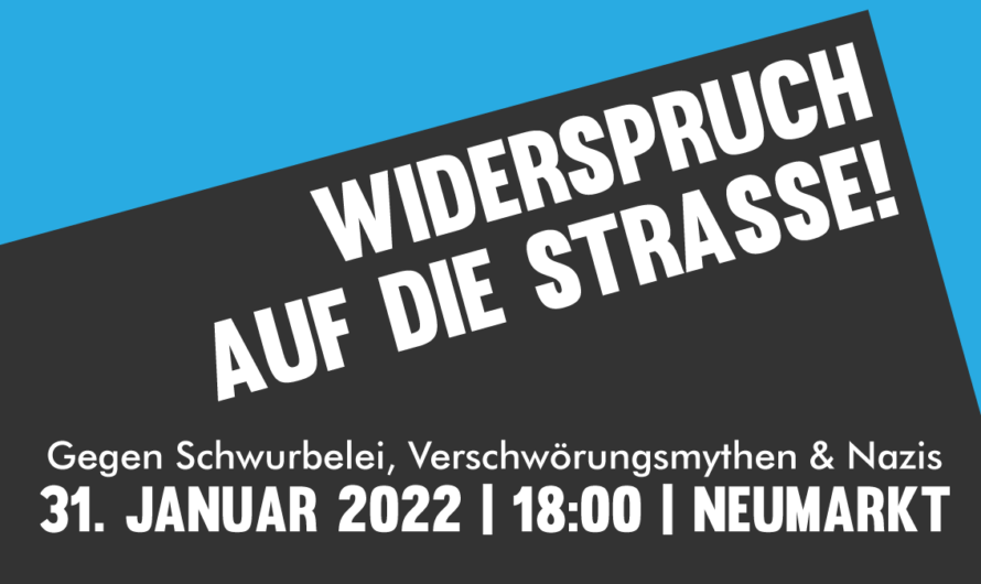 „Köln ist solidarisch“ –  Gegenprotest gegen „Querdenken-„Spaziergänge“