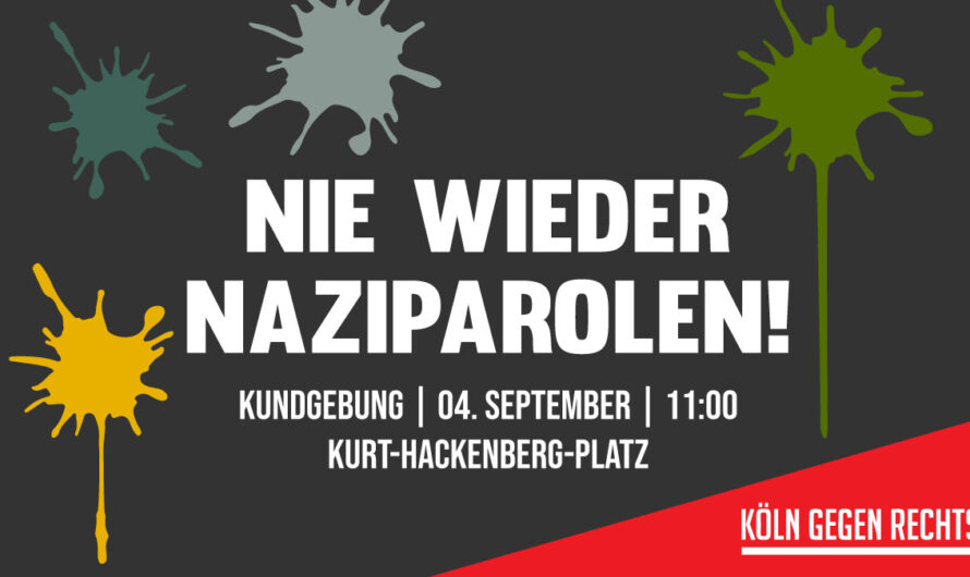 Nie wieder Naziparolen!