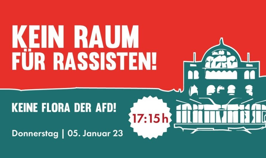 #noAfD in der Kölner Flora – Gegenprotest ab 17:15 Uhr