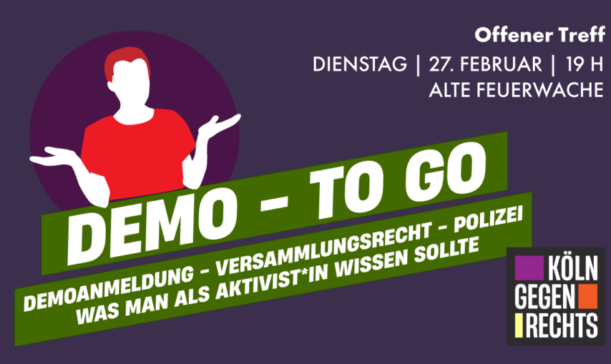DEMO-TO GO – Offener Treff am 27. Februar