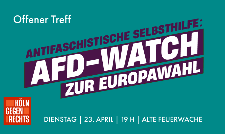 Antifaschistische Selbsthilfe – AfDwatch Köln