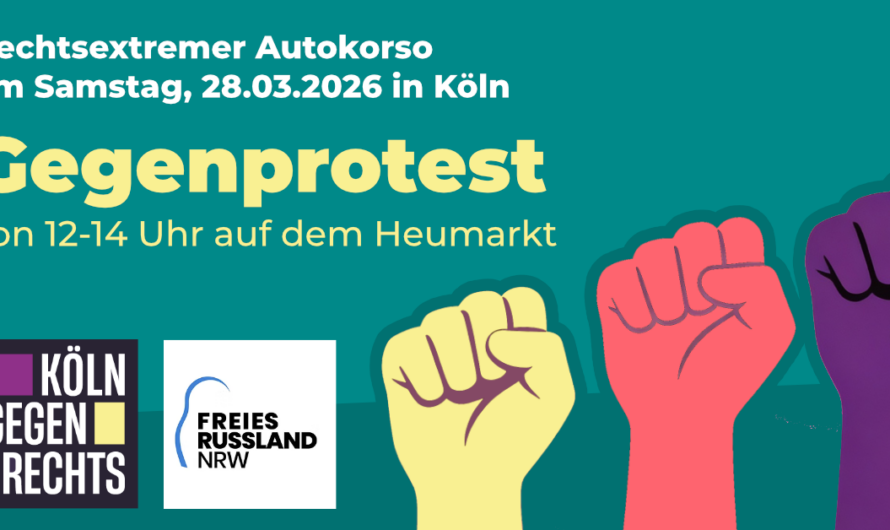 Rechtsextremer Autokorso am Samstag, 28.03.2026 in Köln